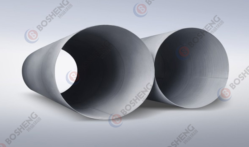 Stainless steel seamless pipes for ultra large diameter piping